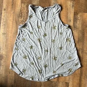 Palm tree print Old Navy Luxe tank size Medium